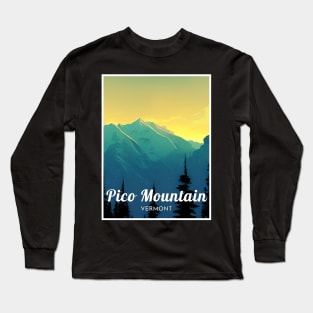 pico mountain ski - Vermont Long Sleeve T-Shirt